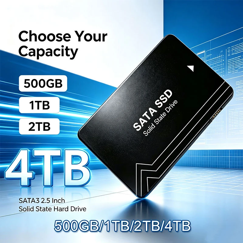 New High Speed 2.5 SATA3 Solid State Drives Internal SSD 500GB 1TB 2TB 4TB Internal Solid State Disk For Desktop PC Laptop