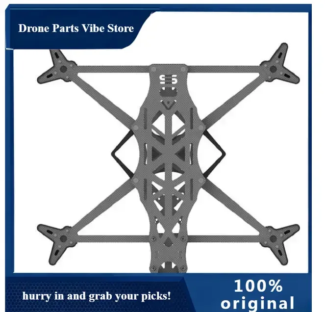 

Комплект рамы APiFlight AOS 7 EVO 7 дюймов с толщиной лучей 8 мм, повышенная прочность, для DJI O3 Air Unit, Caddx Vista, HDZero Freestyle VTX
