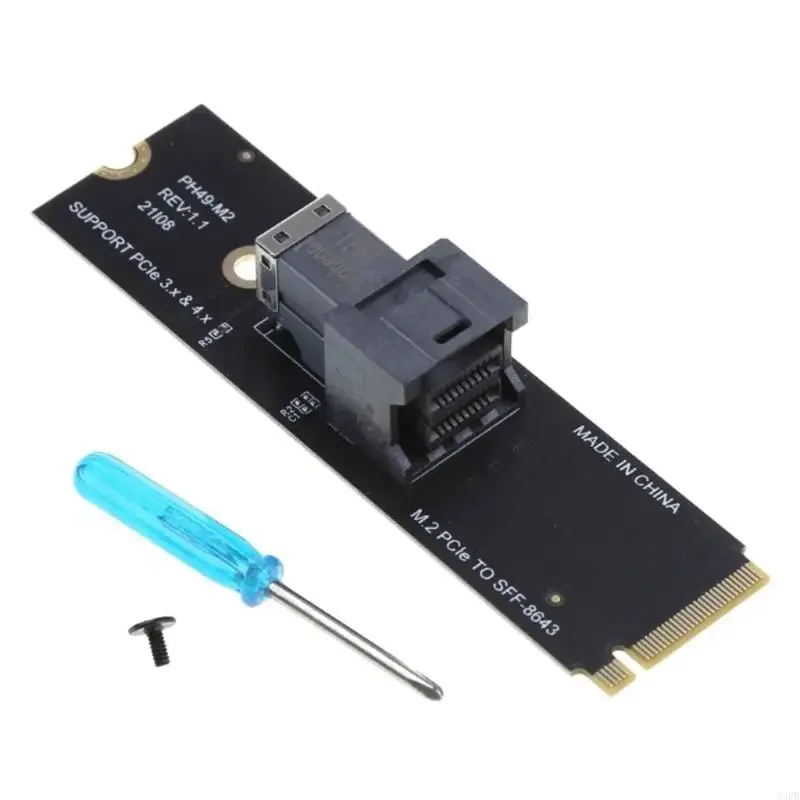 Scheda di espansione M.2 PCIE a SFF-8643 Convertitori da M.2 a PCIe Adattatore di estensione schede madri per PC desktop
