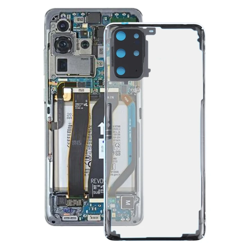 For Samsung Galaxy S20+ SM-G985 SM-G985F SM-G985F/DS Glass Transparent Battery Back Cover