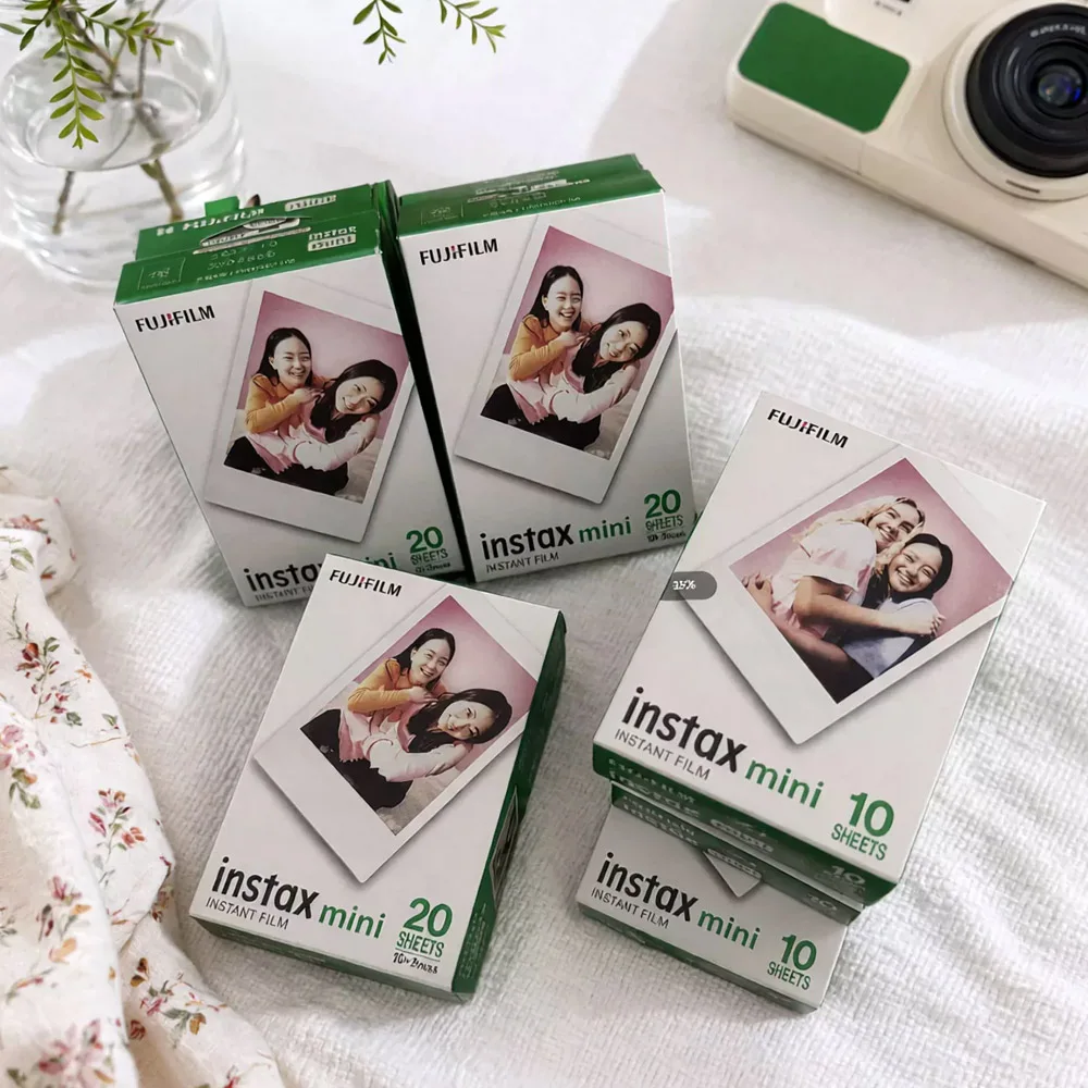 Fujifilm Mini 13/12/11 Camera Color Selection Fuji Instax Mini White Genuine Instant White Border Print Papers Photo Film Fit