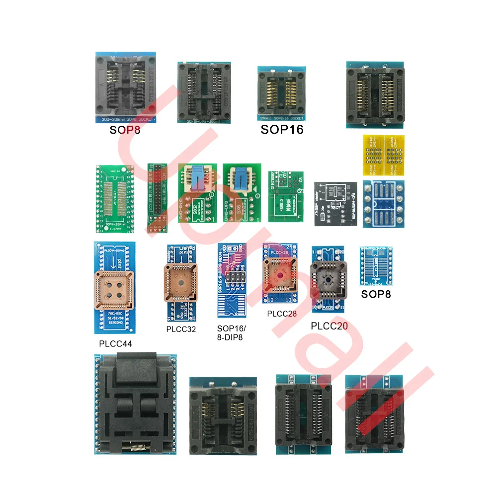 V12.6 Original T48 Programmer 27PCS Adapters [TL866-3G] TL866II Plus Replacement ForT48 NAND Flash AVR PIC Bios USB Programmer