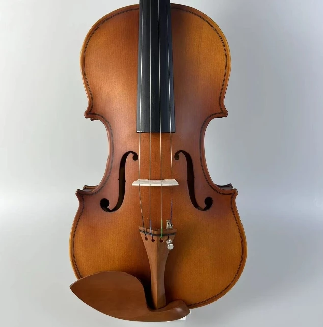 Customized Solidwood Viola for Students Solid Painted with Cheap Price Brazil Wood Bowed Spruce Face Maple Back/Side