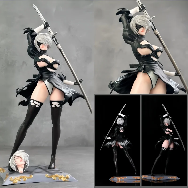 

30CM NieR: Automata Yorha Type B 2B YoRHa Type A No.2 A2 Girl Action Figure PVC Model Toys Joint Movable New Year Present