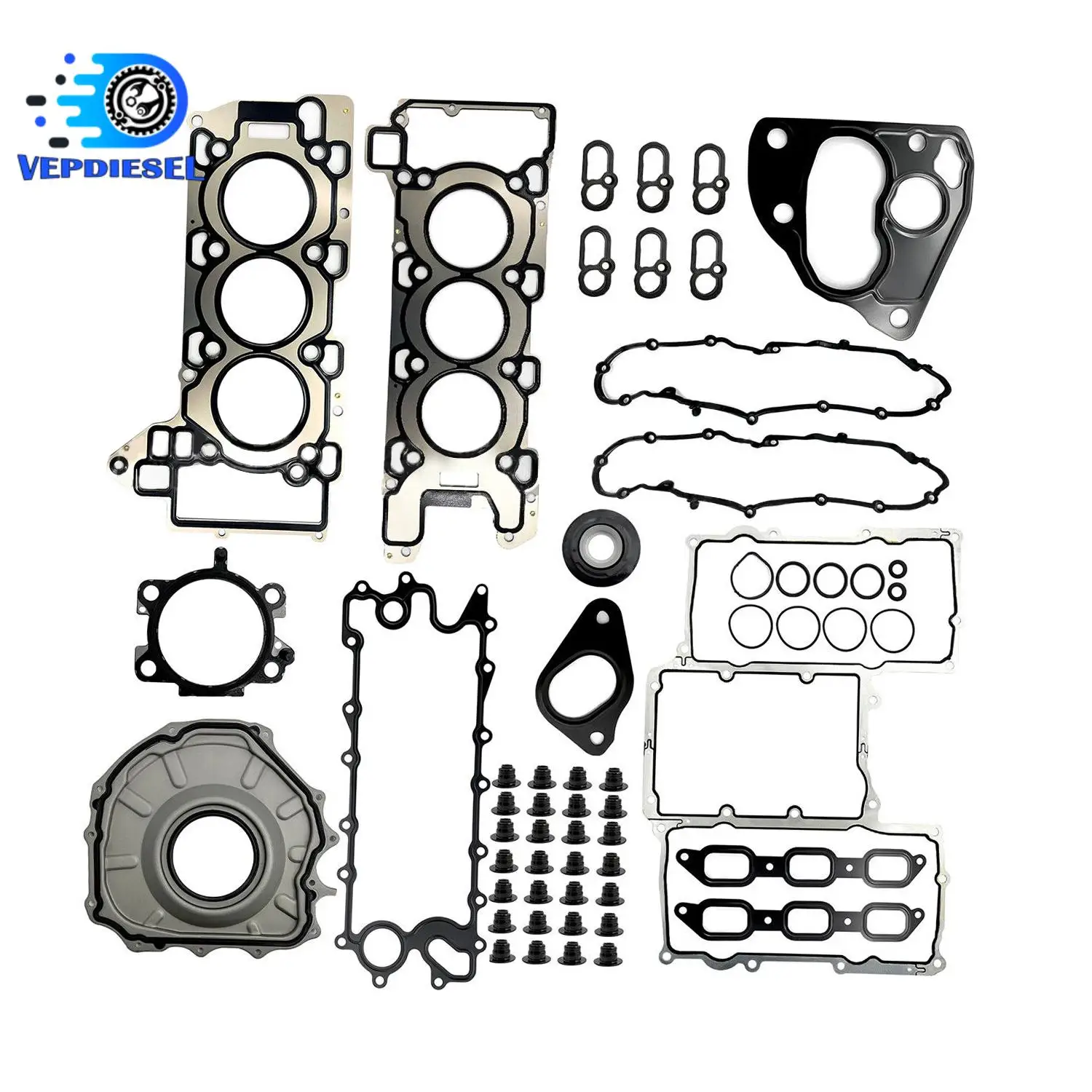 

1set Engine Overhaul Kit AJ126 for Jaguar Land Rover Engine Gasket Set 3.0L V6 Car Replacement Accessories with 3months Warranty