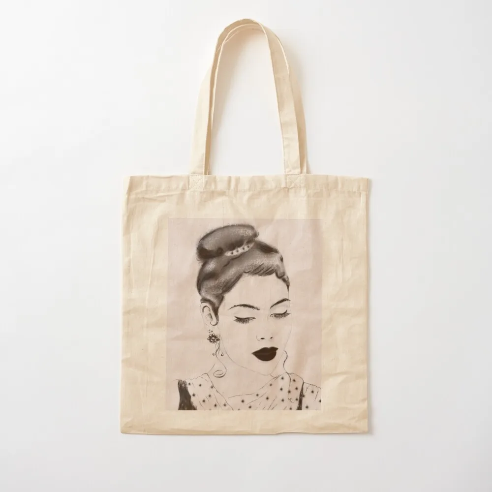 

Inspired by Audrey Hepburn Tote Bag Beach bag Canvas bag luxury women