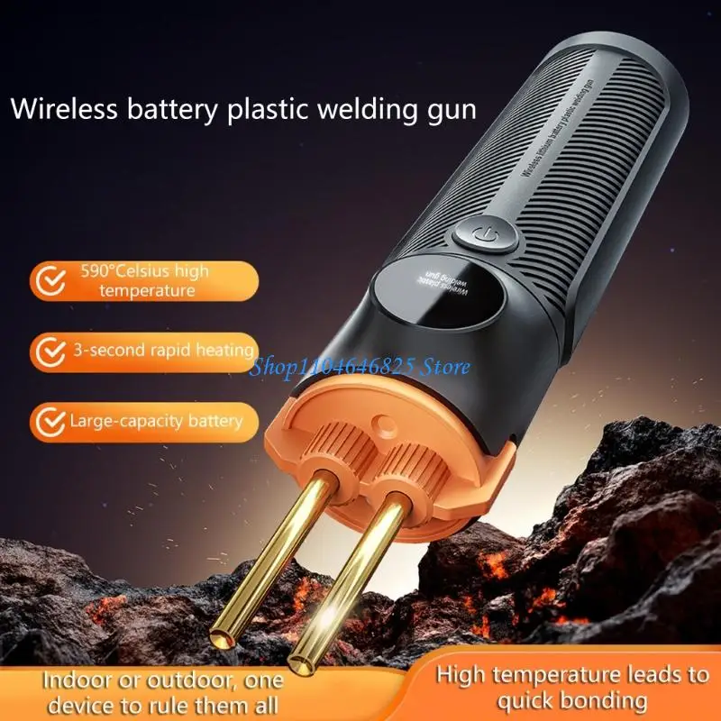 Soudeuse plastique Lithium 4000mAh, agrafeuse en forme 4, chauffage rapide, fixation automobile