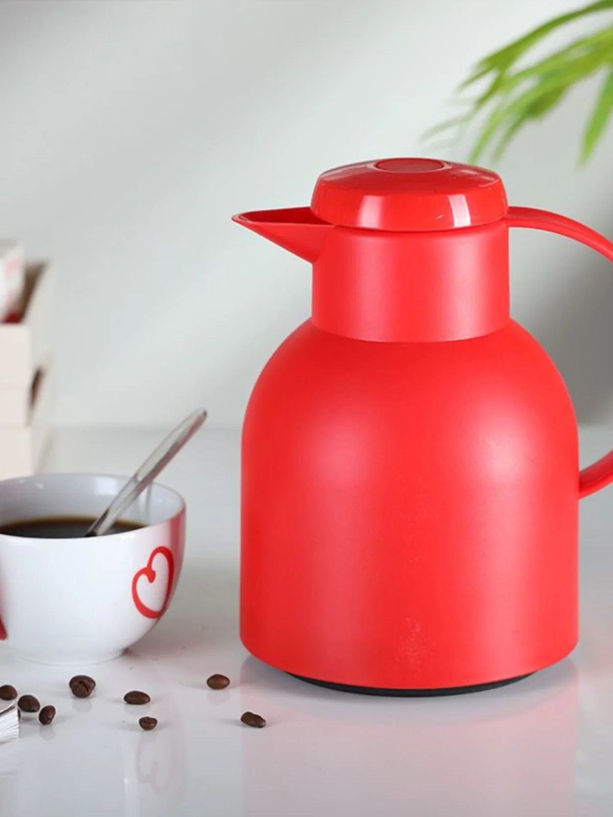 

Leakiproof двухслойный стеклянный внутренний резервуар, термопот Samba Sle, портативная кнопка, теплый горшок, бутылка с горячей водой L Capaci