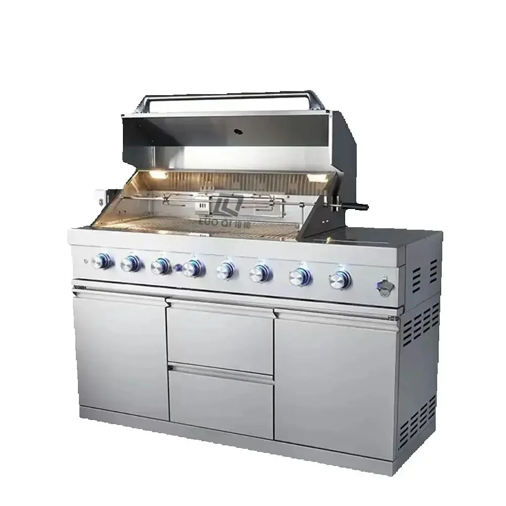 

Commercial Stainless Steel BBQ Grill Combination Bbq Barbecue Grills Equipment For Kitchen Cooking