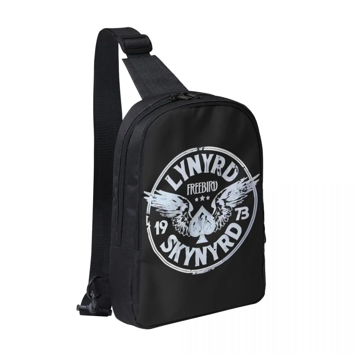 

Free Bird Lynyrd Logo Chest Bag Men Sling Crossbody Backpack Chest Bag Travel Hiking Daypack Shoulder Bag