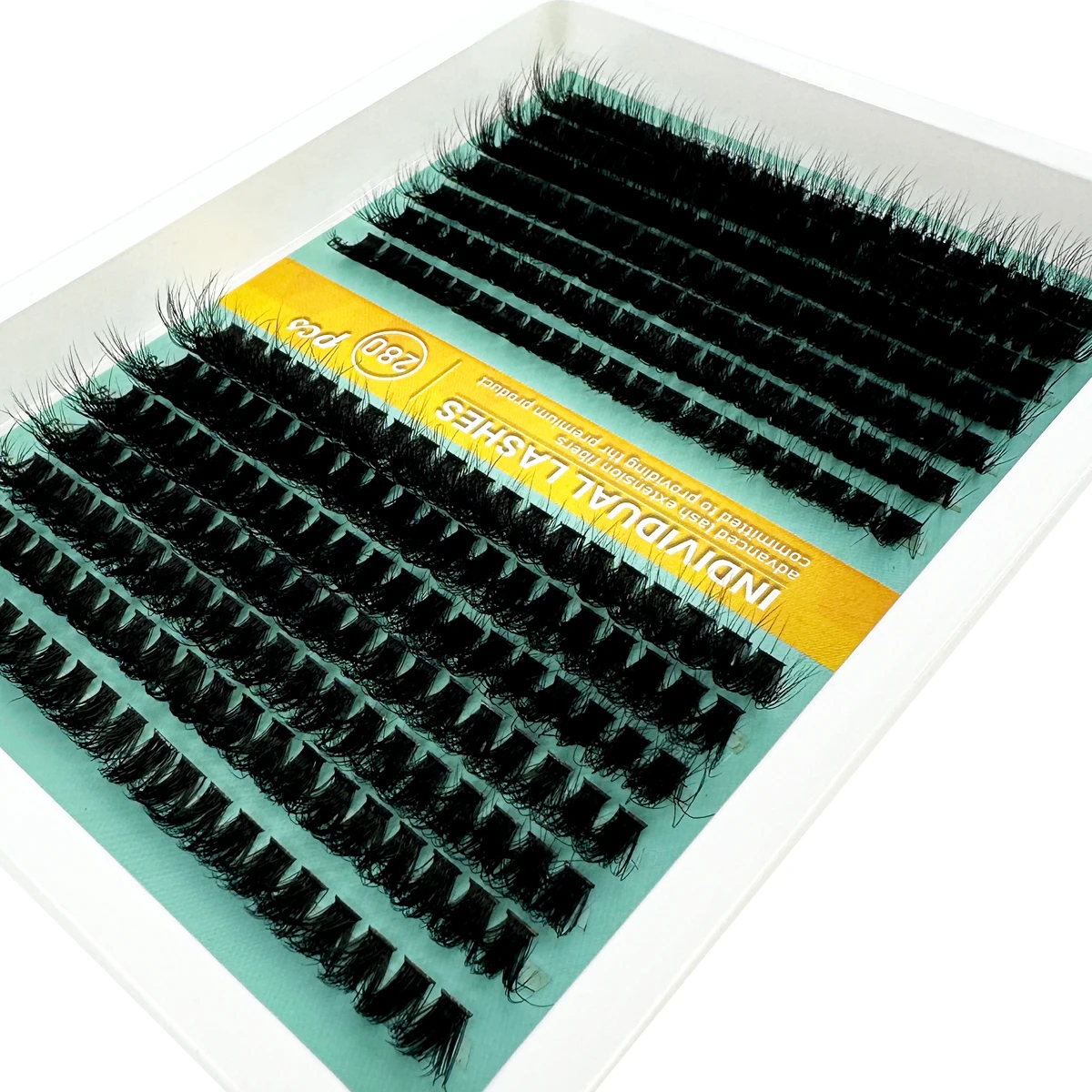 Clusters de cílios grossos d curvatura finos cílios individuais cluster extensões de cílios 280 pçs cílios postiços de vison diy 5d chicote fofo