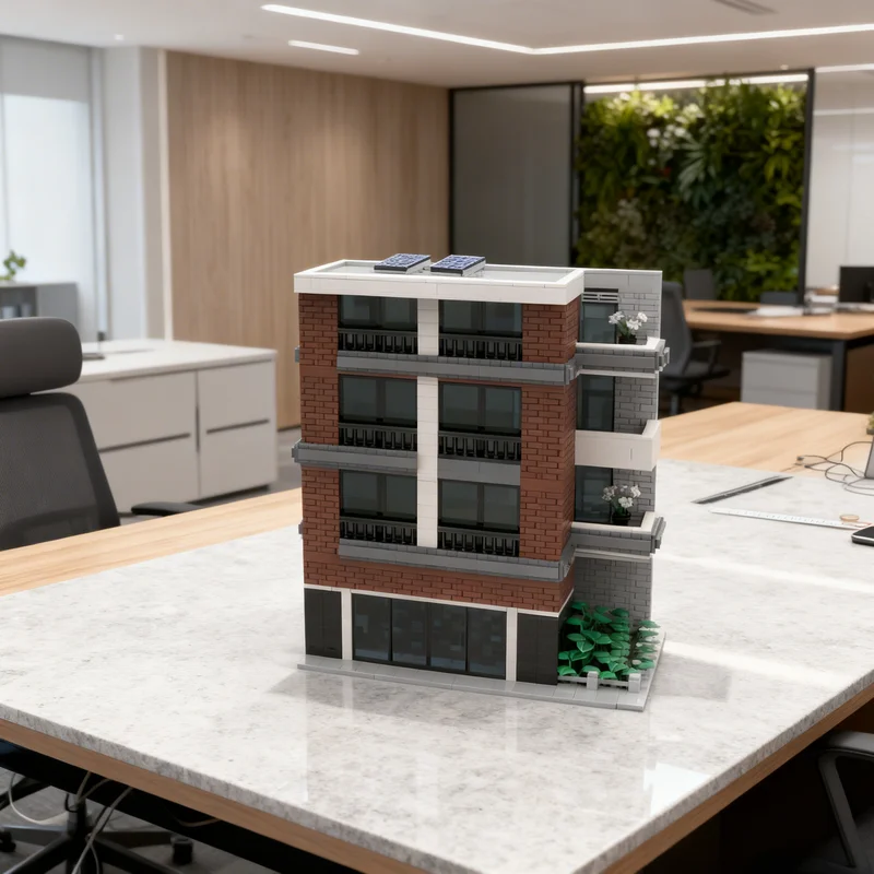 

5517pcs MOC The Plateau V1 0 Full Modular Streetscape Model Building Blocks Toy Gift Creative Display Collectible Desk Premium