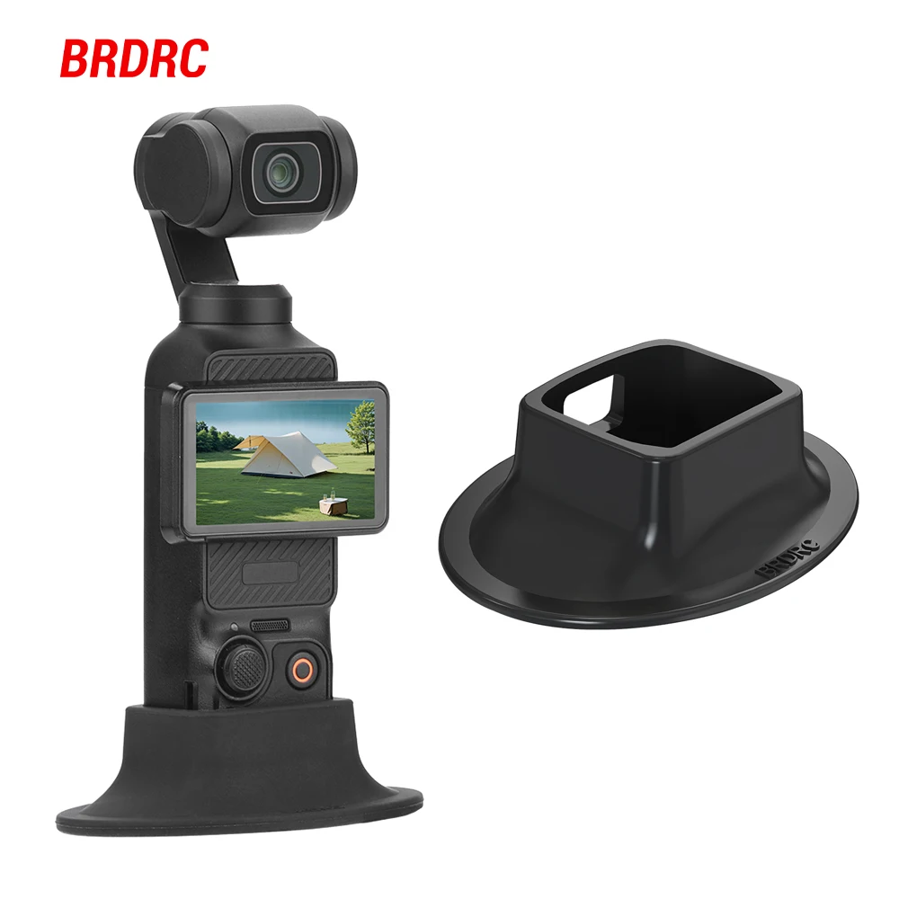 BRDRC Silicone Base For DJI Osmo Pocket 3 Camera  Dock Desktop Anti-skid Fixed Extension Base Stand Quick Release Accessories