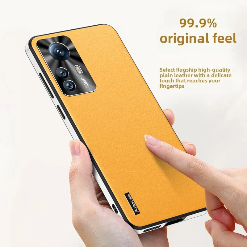 

Металлическая защита объектива для XiaoMi Mi 12T Pro 12X, кожаный чехол для задней панели телефона, противоударный мягкий силиконовый бампер с защитой от падения