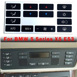 1Set Car Climate Control Air Conditioning Switch Button Covers For BMW X5 E53 1999-2006 E39 1996-2002