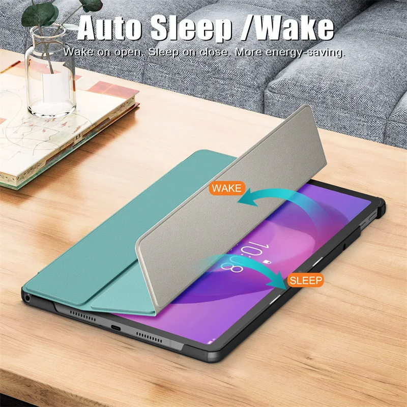 Dreifach Faltbare Hülle für Lenovo Tab Idea 11 TB336ZU mit Auto-Wach-/Schlaf-Funktion Stoßfeste PC-Abdeckung für Lenovo Tablet – Detail 3