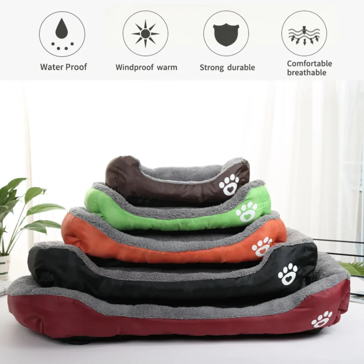 Soft and Cozy Ultimate Fleece Bed for Small, Medium, and Large Dogs - Waterproof Bottom for Ultimate Comfort - Warm and Inviting 2