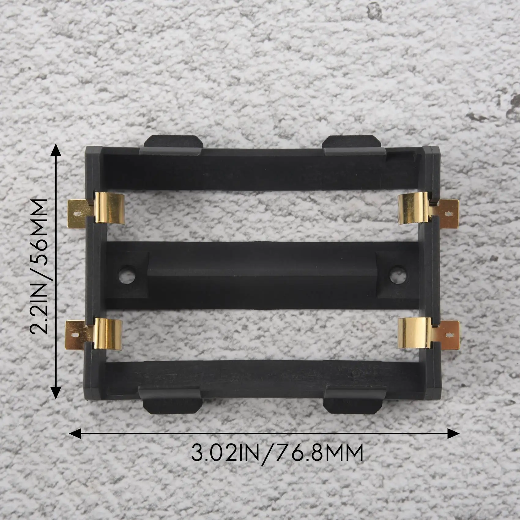 브론즈 핀이 있는 SMD 배터리 거치대, 26650 배터리 보관함 TBH-26650-2C-SMT, 2x26650, 5 개/로트