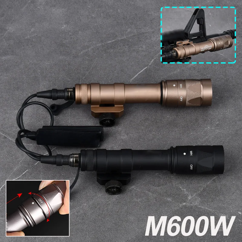 WADSN Airsoft M600 M600W SF Flashlight Tactical Gun Light Strobe Weapon Light SF M600W Rifle Lamp Dual-function Remote Switch