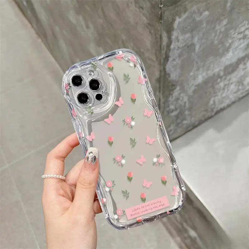 Tulip Daisy Case for Samsung Galaxy A15 A25 A04 A05 A05S A04E A13 A32 A33 A30 A31 A50 A22 A51 A71 A72 A73 A03 M54 Cover Clear