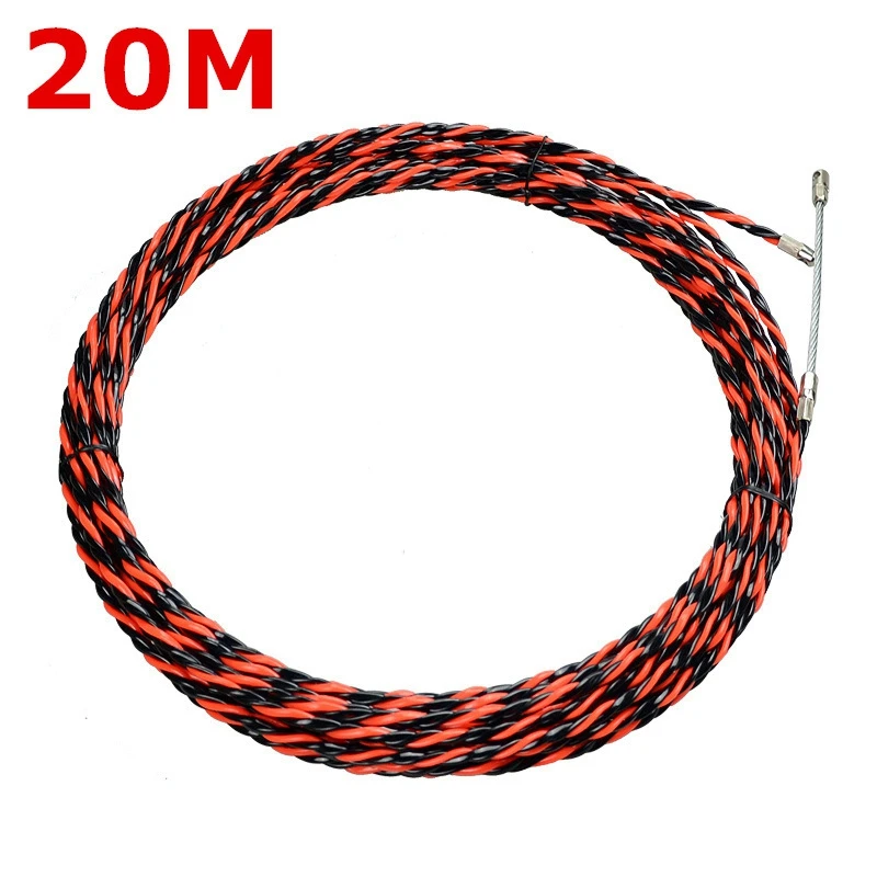 Electrician Threader Set Tool 20M Cable Wire Guide 3-Strand Wall Threader Cable Stringer