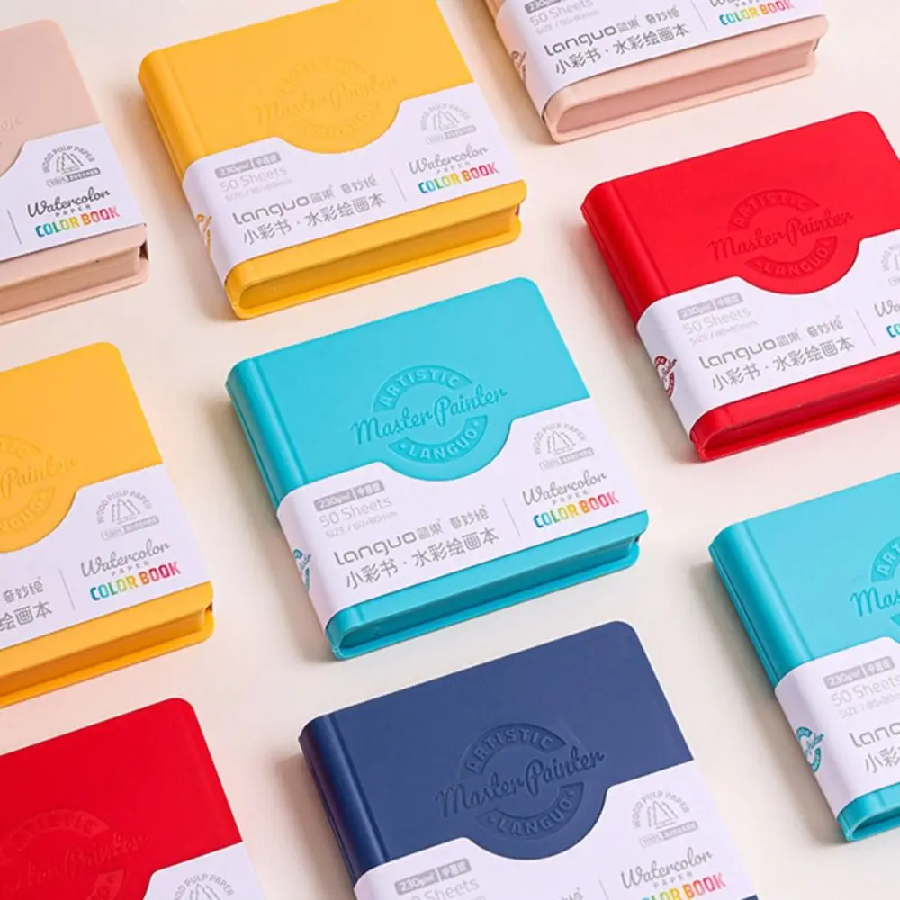 

Креативный отрывной акварельный альбом для рисования, карманный портативный блокнот для акварельной живописи, утолщенный акварельный блокнот для рисования на открытом воздухе
