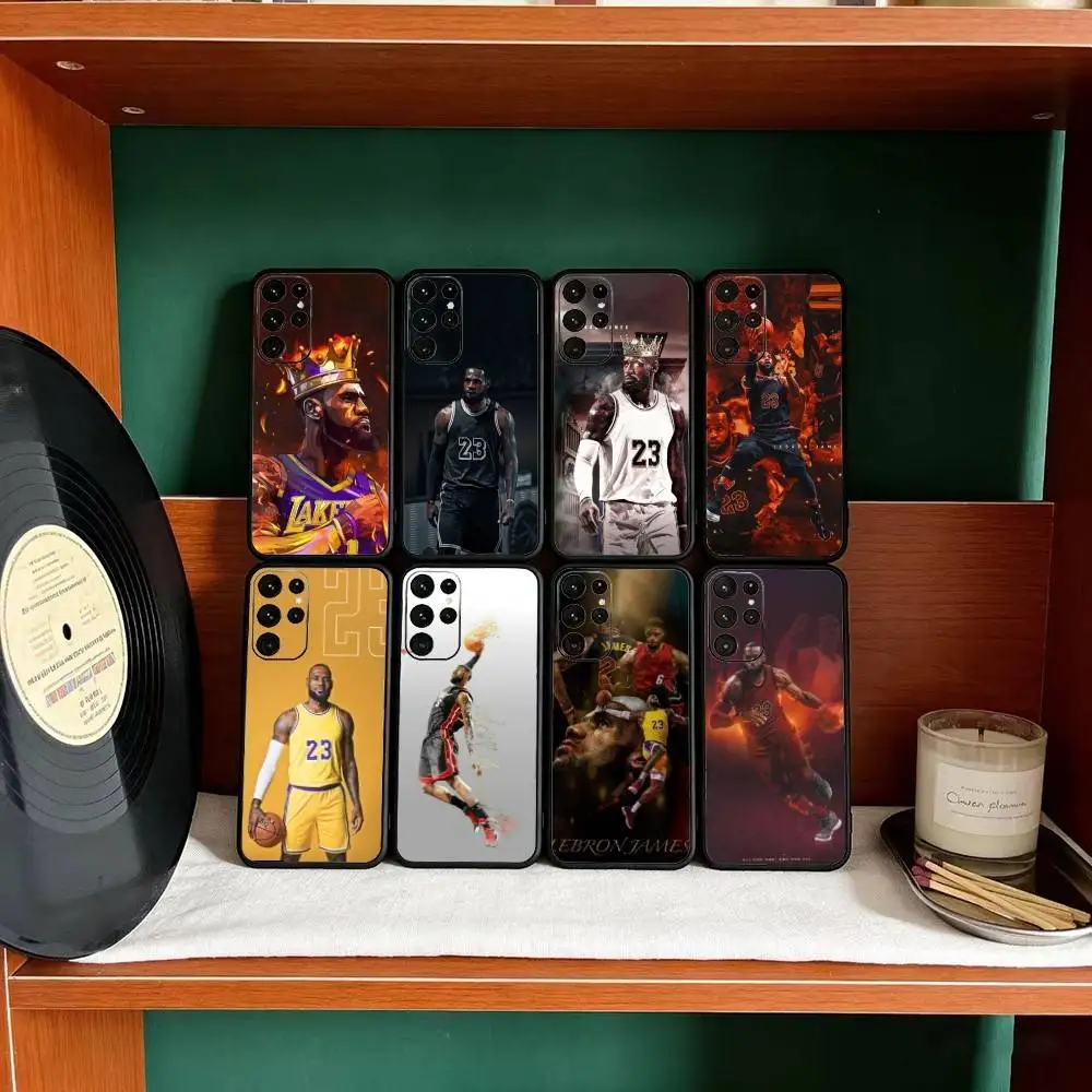 

Basketball L-Lebron James 23 phone Case For Samsung S25,24,21,22,23,30,Ultra,20,Plus,Fe,Lite,Note Soft Black Cover