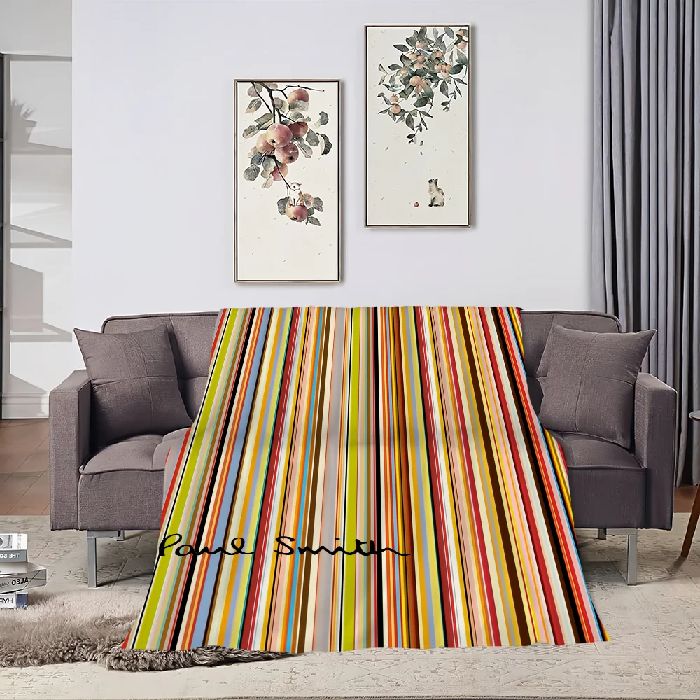 Luxury S-Smith Fashion P-Paul Blanket Soft Plush Nap Sofa rug for Living Room Warm Office Bedroom Birthday Home Travel Kid Gifts