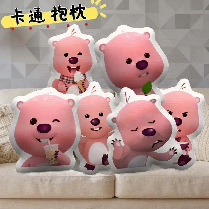 

Anime Peripherals Cute Emoji Loopy Figure Doll Hug Pillow Loopy Figurine Doll Sofa Cushion Decoration Collection Toys Gifts