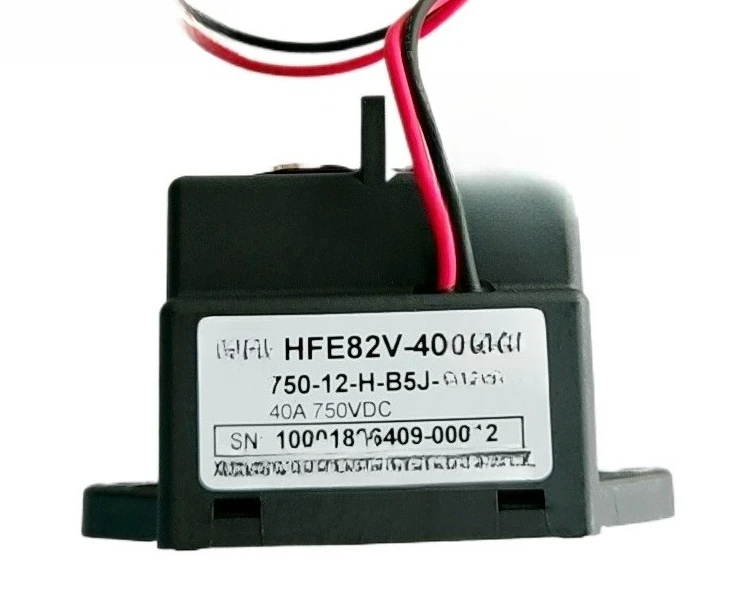 

HFE82V-40/750-12 24-H-B5J-1 Высоковольтное реле постоянного тока для электромобиля 40A750V