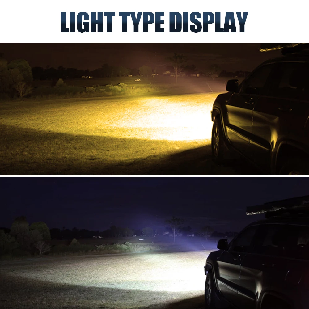 HL دراجة نارية LED العلوي ضوء بار عدة مع تصاعد قوس التبديل الأسلاك ل العالمي معظم 7/8 "المقود الترابية دراجة الطرق غير الممهدة #3