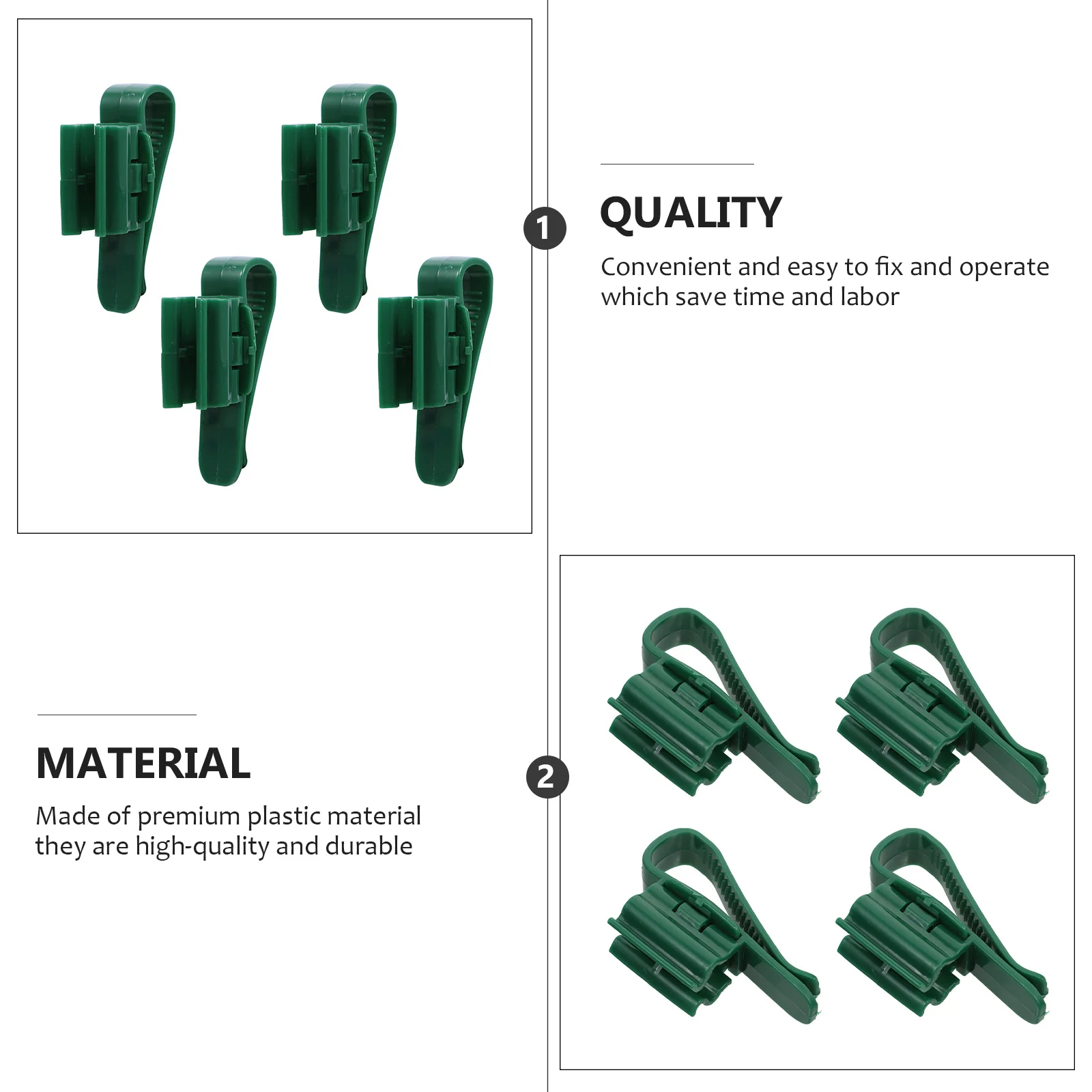 

4Pcs Aquarium Clips Premium Plastic Fixing Clamps Fish Tank Filter Hose Holder Secure Fixation Fish Tank Clips