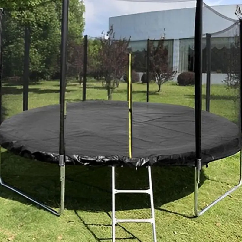 8/10/12/13 Feet Trampolines Cover Rainproof UV Resistant Dustproof Waterproof Wear-resistant Round Trampoline Protective Cover