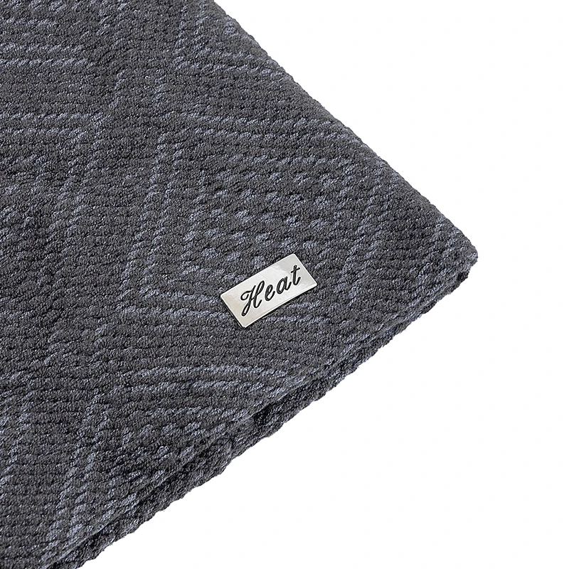 Nowa Czapka Zimowa Unisex z Efektem Grzania, Czapka typu Skull Cap z Wzorem Diamentowej Kratki, Gruba Czapka Zimowa dla Kobiet i Mężczyzn, Czapka Dzianinowa