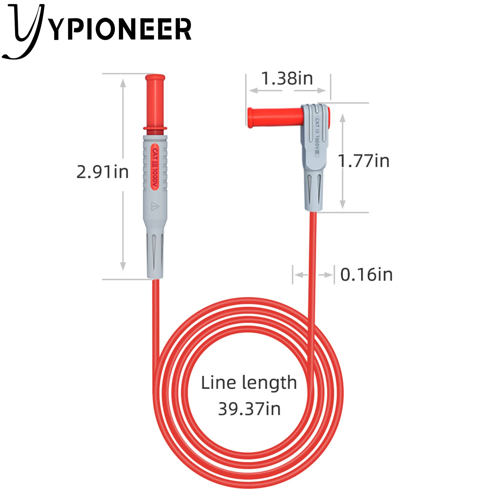 YPioneer-جهاز اختبار متعدد المقاييس P1033A ، جهاز مزود بمسبار ثقب للأسلاك ، ثقب ، لمقياس متعدد ، لإصلاح السيارات
