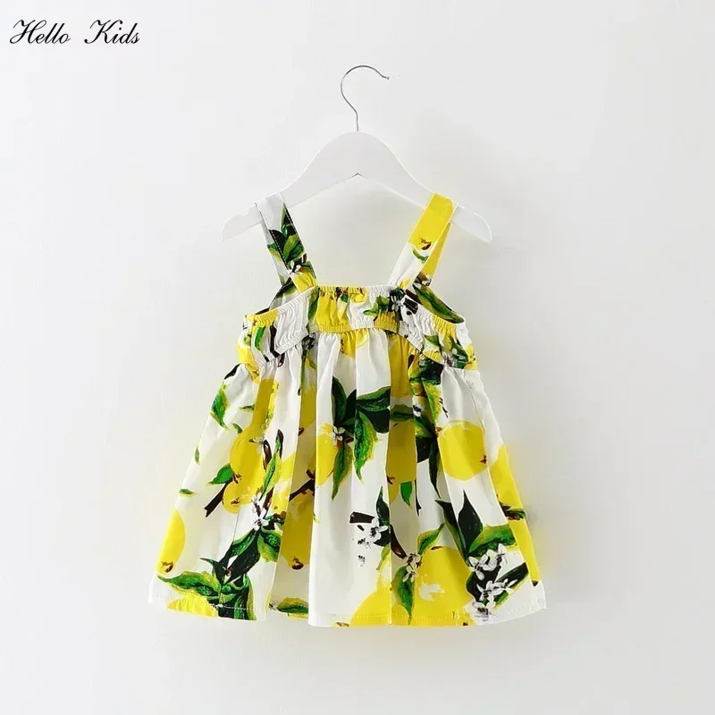 Big Bow Baby Girl Dress Infant Baby Girl Clothes Cute Print Sleeveless Newborn Infant Princess Dresses for Baby Girls