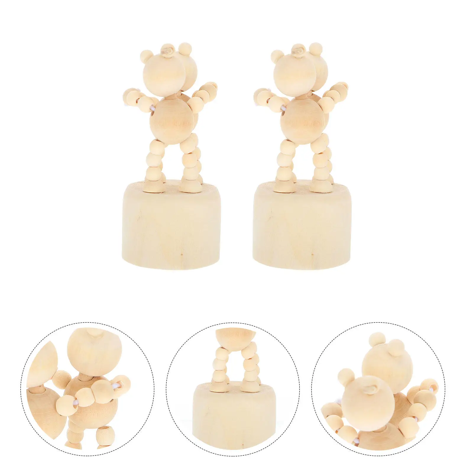 

2 шт. деревянных фигурок-улиток для творчества, безопасные, из натурального дерева, для раскрашивания детьми, декор для дома и рабочего стола