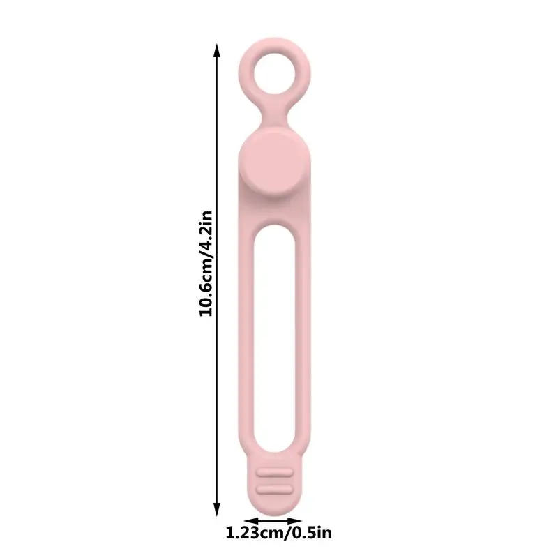 5ชิ้นสายซิลิโคนสายที่รัดสายหัวเข็มขัด Reusable Soft สายไฟสำหรับห้องครัวอุปกรณ์สายชาร์จ USB