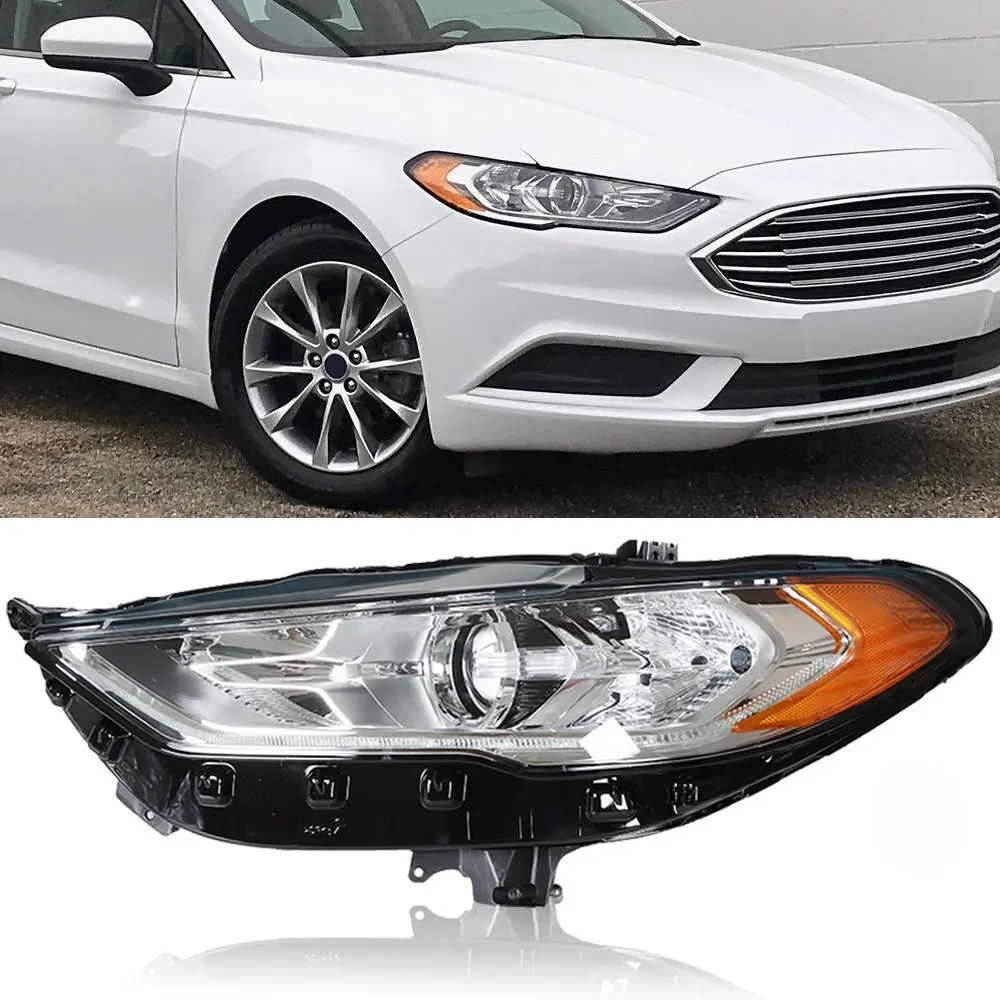 

Headlamp Headlight Fit For Ford Fusion 2017 2018 2019 Halogen Driver Left Side