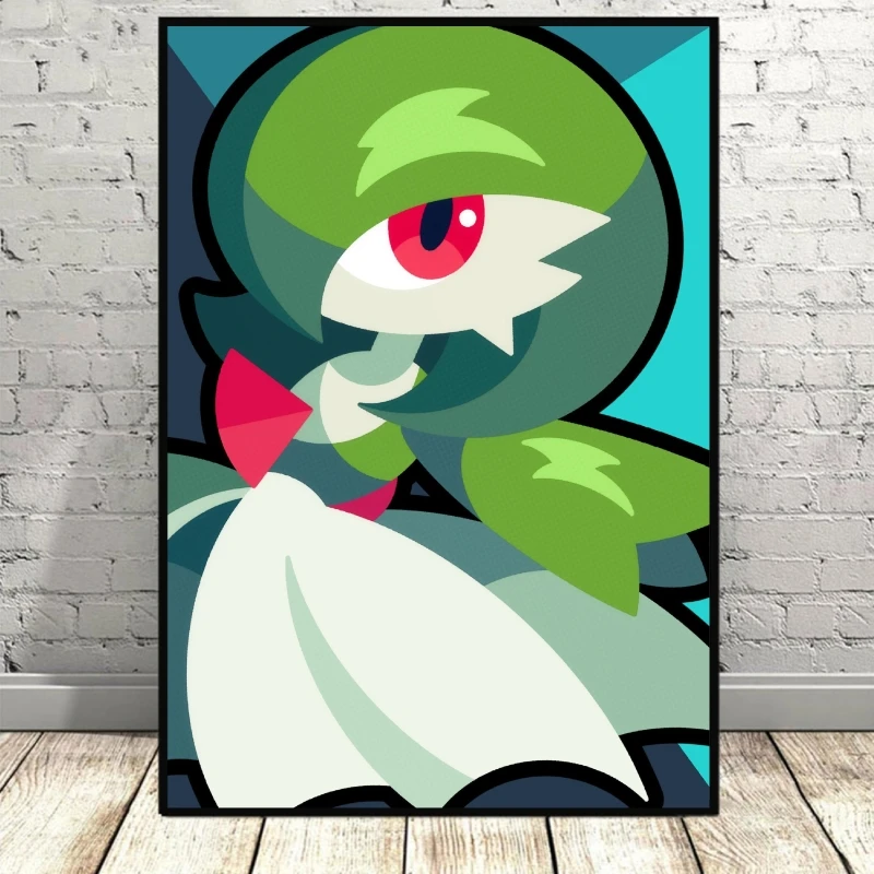 Anime Pokemon Gardevoir Mewtwo Canvas Print Modern Living Room Cartoon Characters Decorative Painting Canvas Poster