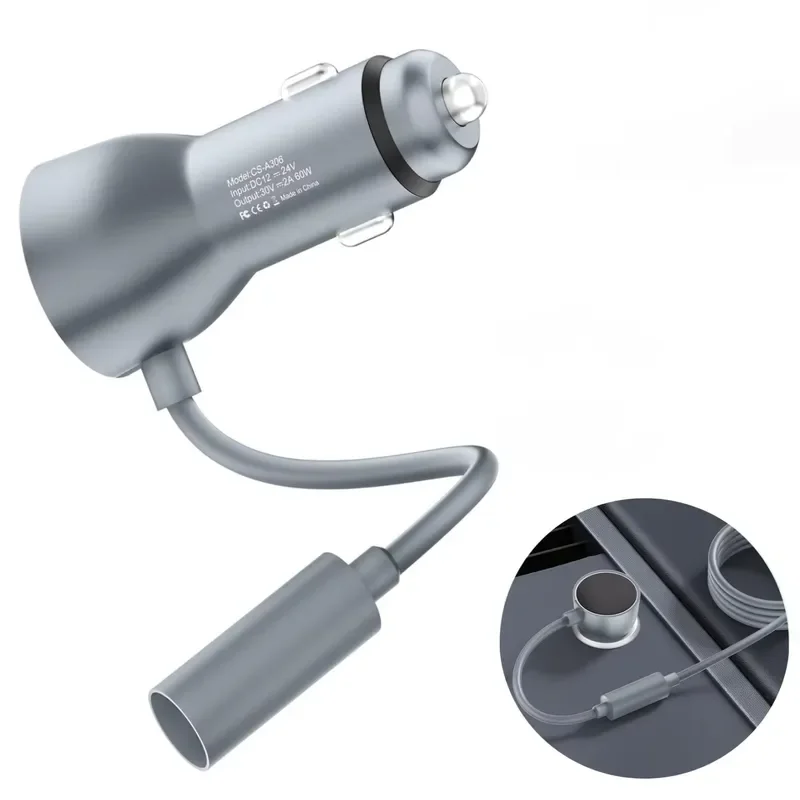 Applicable to Star Chain Mini 60W 2A Car Charger | 12v-30v DC 5521 Boost Power Adapter