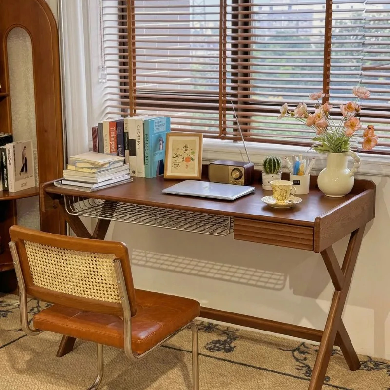 

Medieval style learning small apartment workbench computer desk