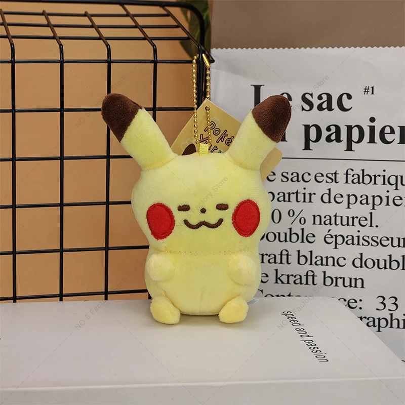 6 Stile Pokemon Gengar Eevee Bulbasaur Squirtle Charmander Plüschpuppe Rucksack-Anhänger Schlüsselanhänger Stofftier Halloween-Geschenk – Detail 7