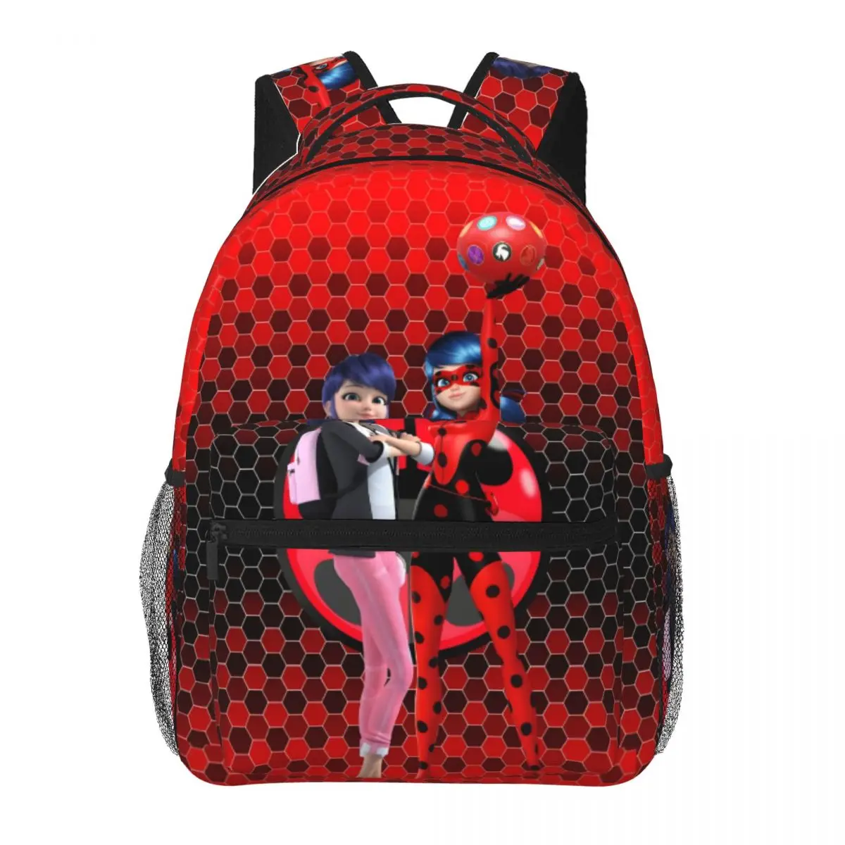 Miraculous Ladybug New Fashion High Capacity Waterproof College Backpack Trendy Laptop Travel Book Bag 17inch