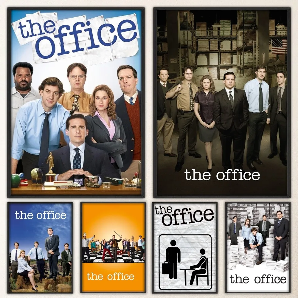 The Office TV Poster Fancy Poster Wall Sticker for Living Room Bar Vintage Decorative Painting Middle