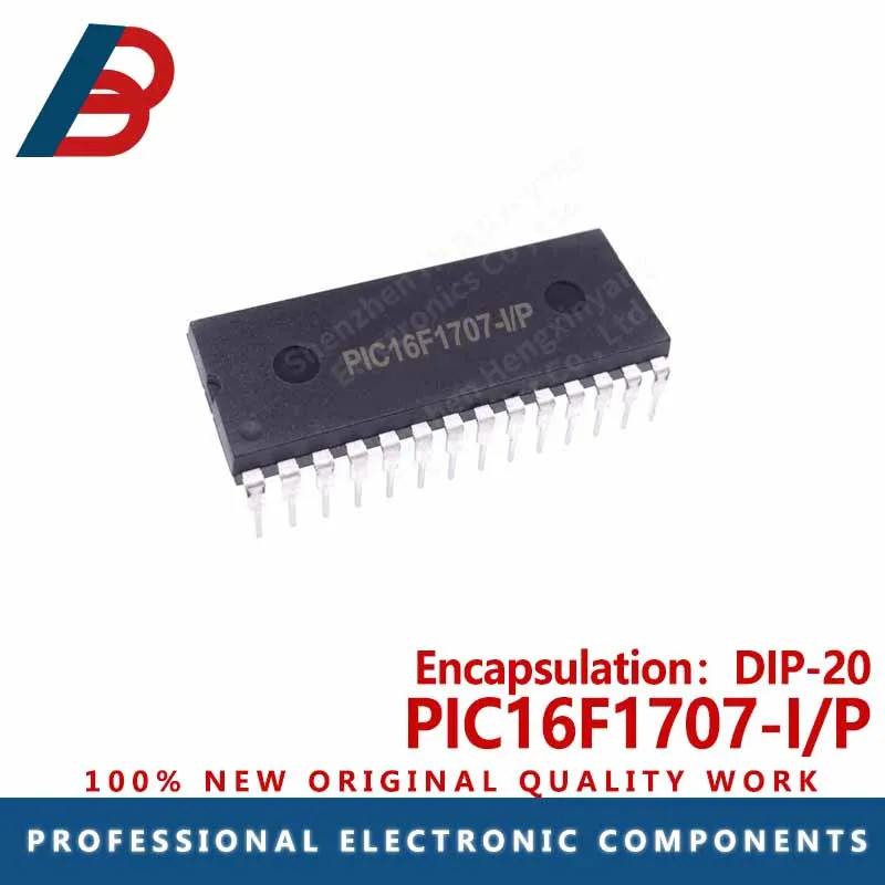 5PCS  PIC16F1707-I/P package DIP-20 MCU chip microcontroller