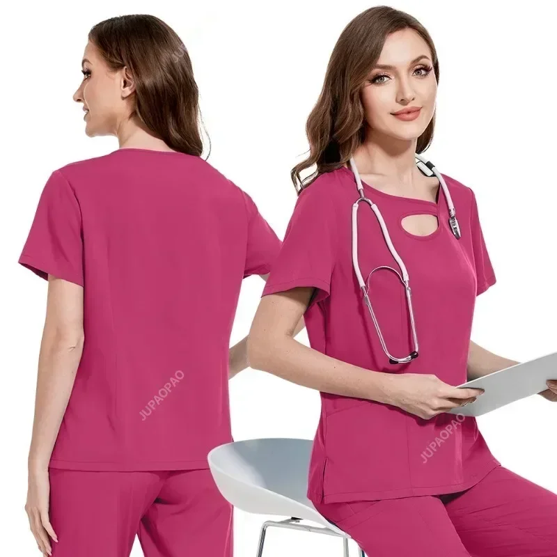 Unisex Multicolor Enfermeira Uniforme, Hospital Doctor Workwear, Cirurgia Dentária Scrubs, Mulheres Uniformes Médicos, Farmácia, Novo