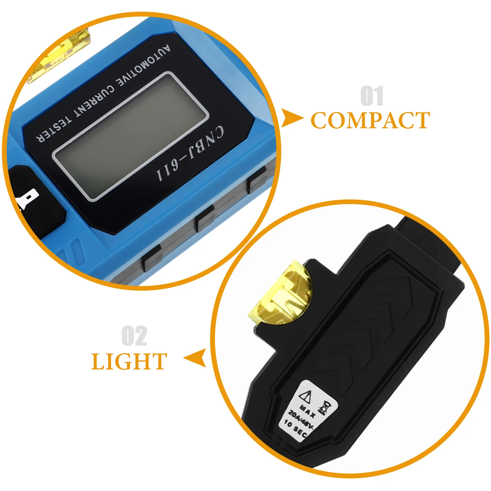 Current Wire Tester Electrical Tool Amp Fuse Meter Automotive Fuse Tester Mini No Vehicle Leakage