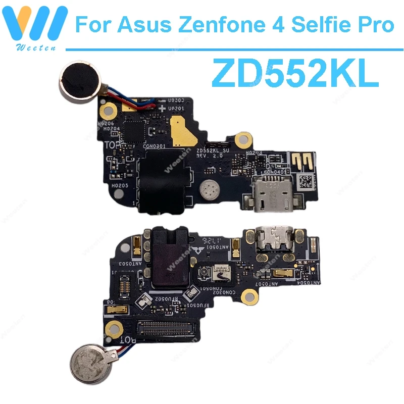 

USB-док-станция для зарядного устройства для Asus Zenfone 4, селфи Pro ZD552KL, USB-порт для зарядки, штепсельная плата, гибкий кабель и микрофон, детали разъема Autio