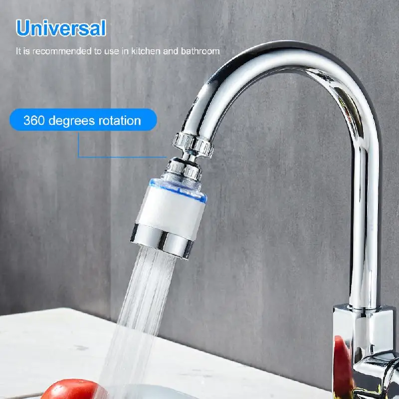 New 360° Rotation Faucet Water Filter Remove Chlorine Heavy Metals Filtered Showers Head Soften Hard Water Filtration Purifier